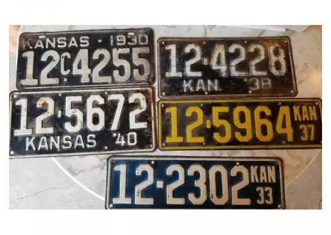 Vintage Car Tags